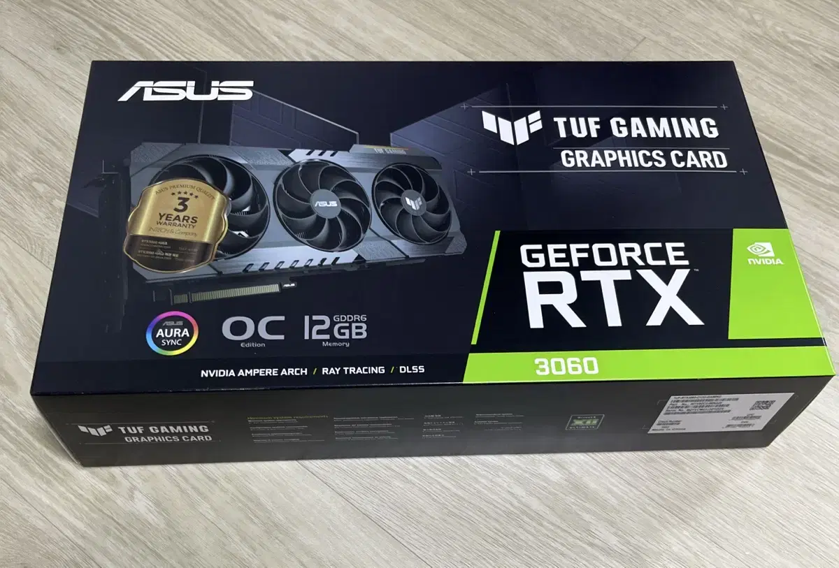 ASUS : TUF-RTX3060- O12G-GAMING / 12G